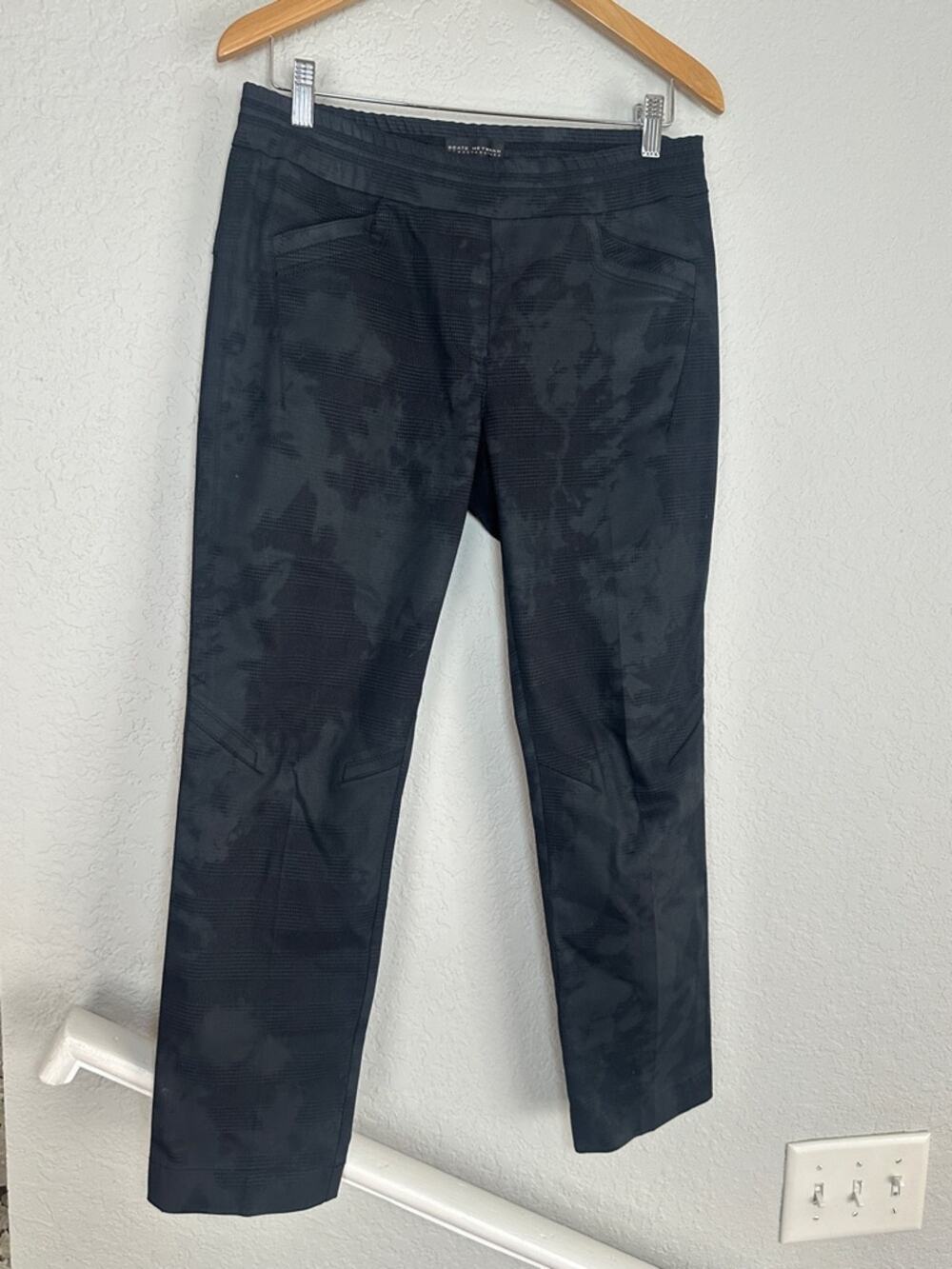 Beate Heymann Street Couture Black Pants Size 10 Moto Grunge Goth Gorpcore